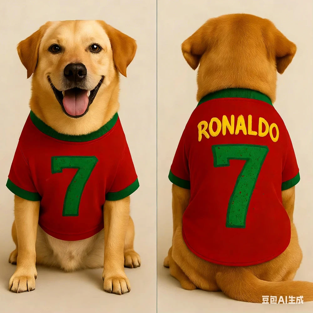 Ronaldo 7 Dog Football Jersey