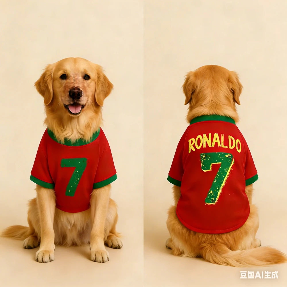 Ronaldo 7 Dog Football Jersey