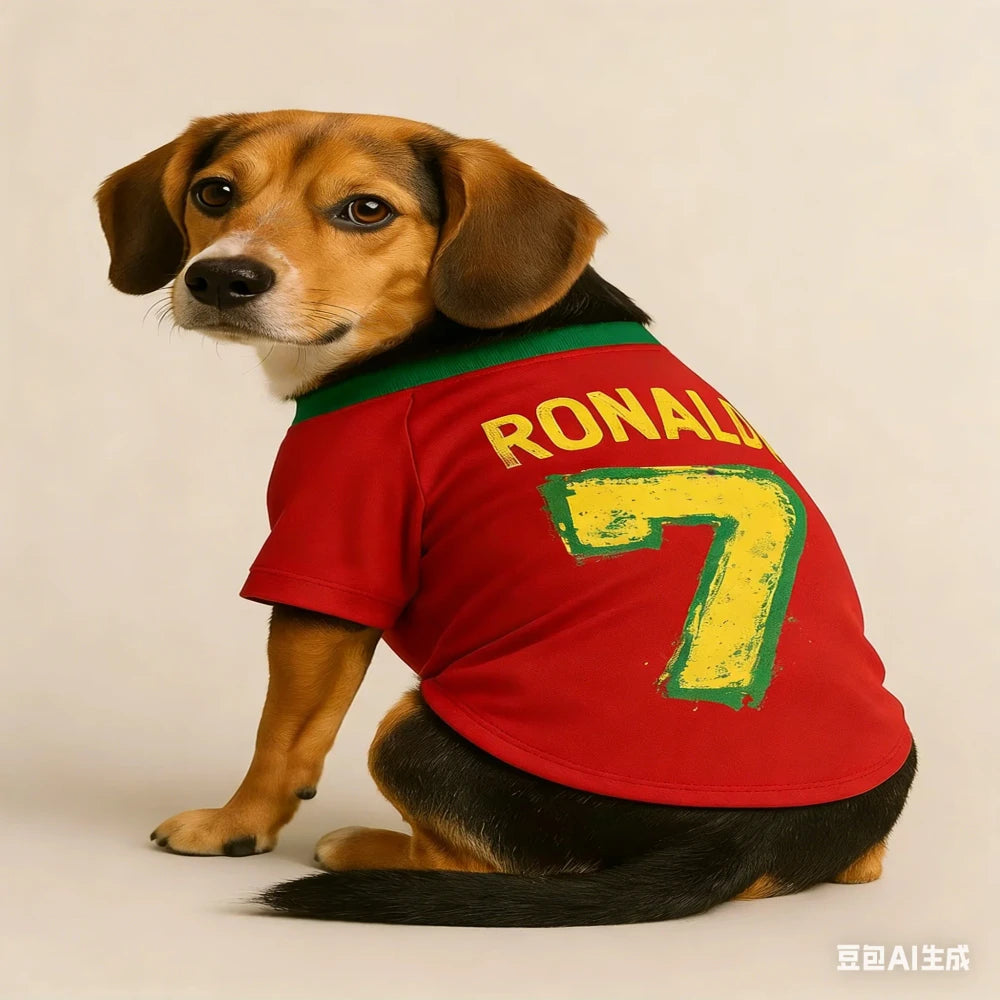 Ronaldo 7 Dog Football Jersey