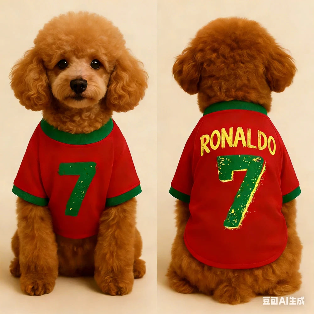 Ronaldo 7 Dog Football Jersey