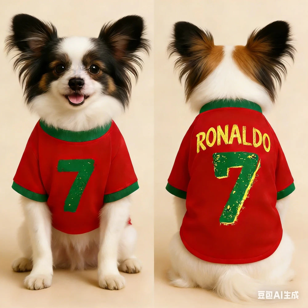 Ronaldo 7 Dog Football Jersey