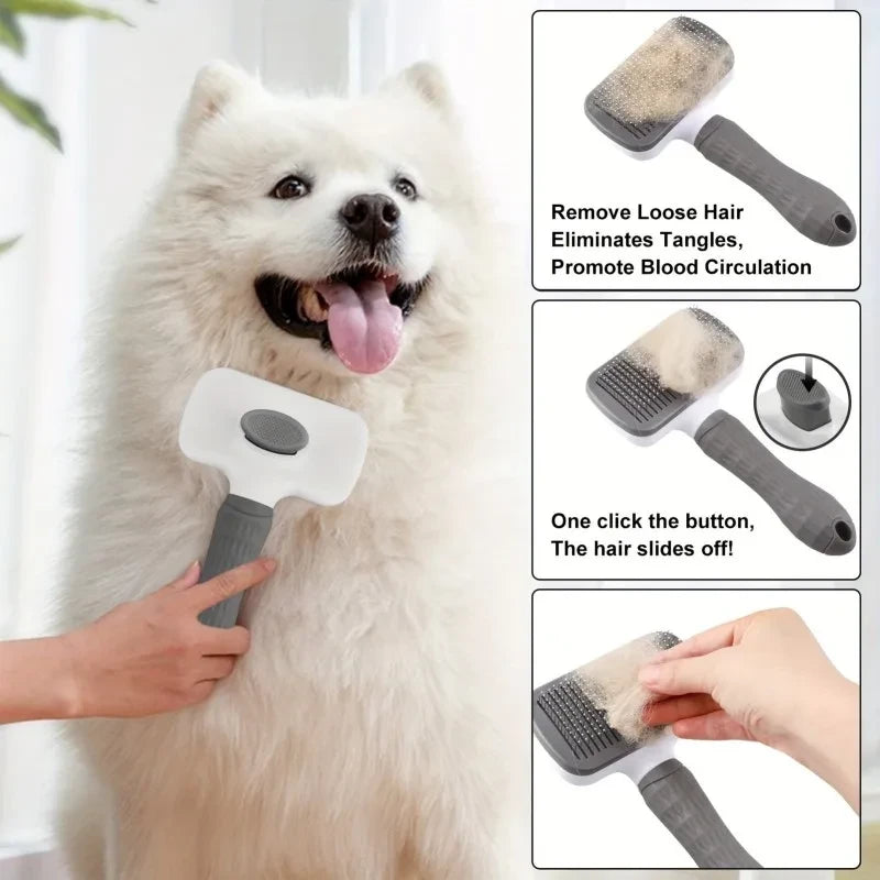 Ergonomic Dog Grooming Brush