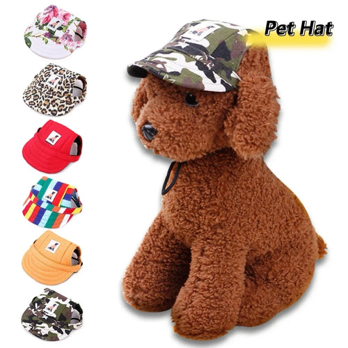 Dog Sun Visor Hat – Stylish Pet Baseball Cap for Small & Medium Dogs